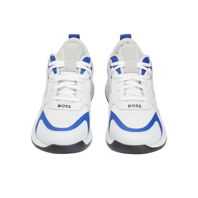 HUGO BOSS Low Top Casual Shoes Men's White Blue-2