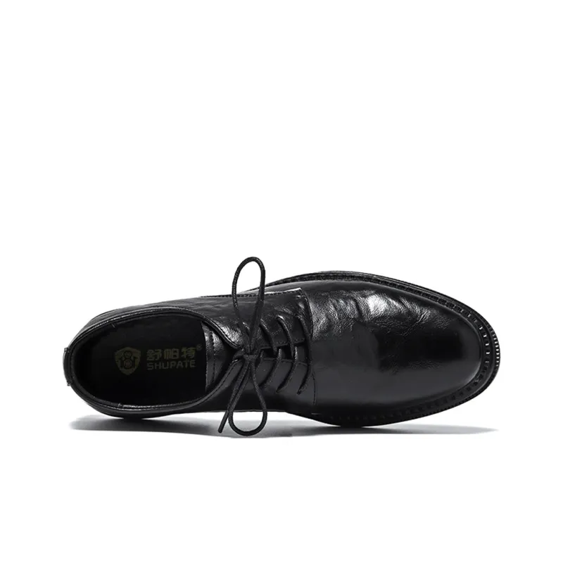 SHUPATE Dress Shoes Men Low Top Black/Brown-2