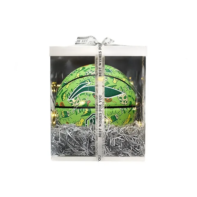 LiNing Badfive PU Basketball Green Size 7 Training Unisex-8