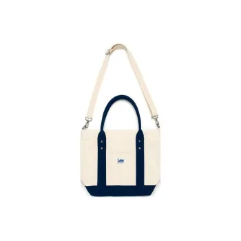 Lee Cotton Shoulder Bag Crossbody Bag Handbag Medium Size Unisex Ivory