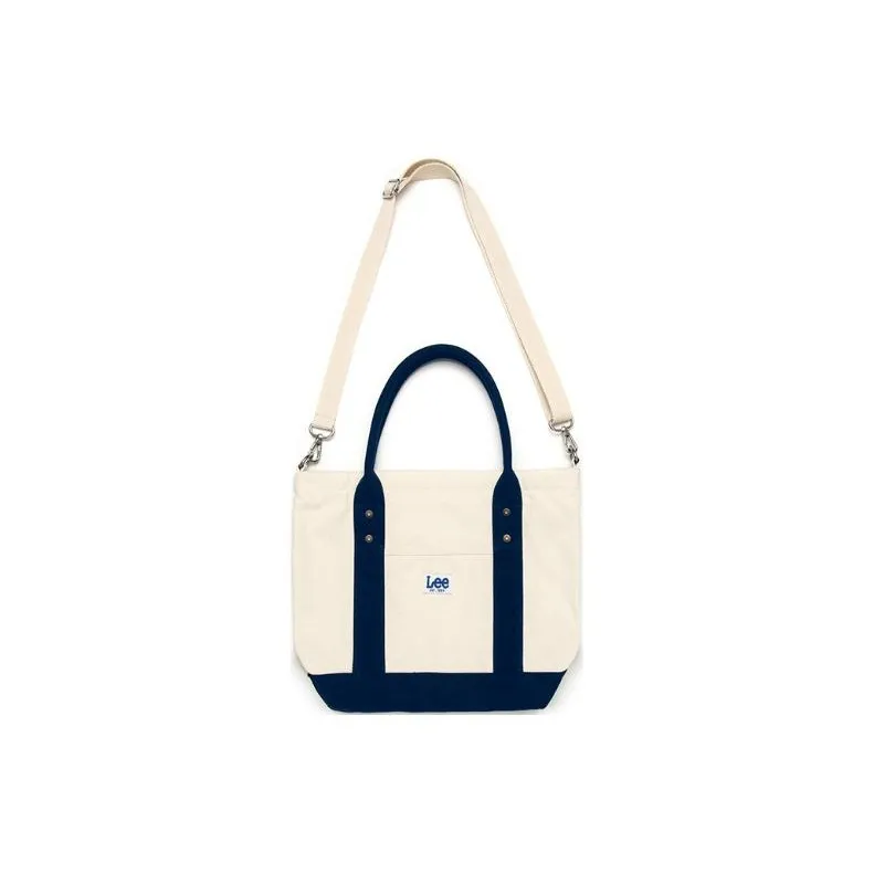 Lee Cotton Shoulder Bag Crossbody Bag Handbag Medium Size Unisex Ivory-0