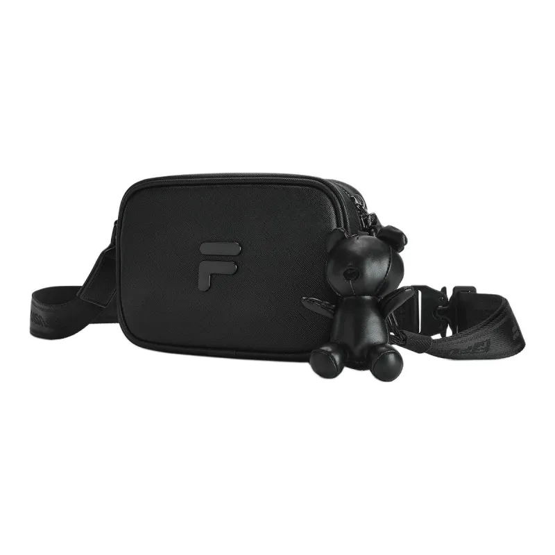 FILA FUSION PU Shoulder Bag, Crossbody Bag Regular Unisex Pitch Black-1