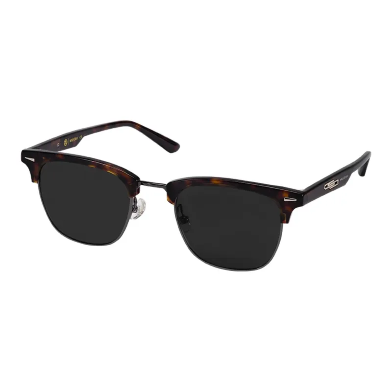MUJOSH Astral Series Browline Half Rim Plate Sunglasses With UV400 UV Protection Unisex-13