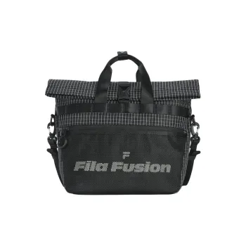 FILA FUSION Fabric Shoulder Bag Crossbody Bag Handbag Extra Small Unisex Pitch Black