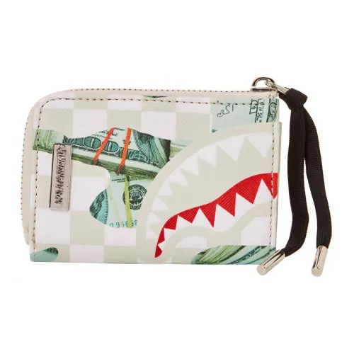 SPRAYGROUND PVC Card Holder Purse Coin Purse Wallet Small Size Unisex Natural White