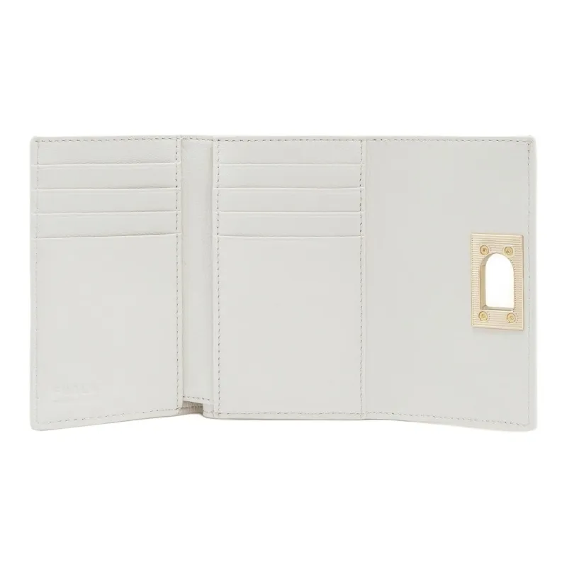 Furla 1927 Collection Leather Wallet Women's Cotton Candy White-1
