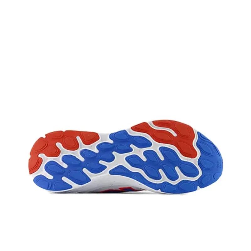 New Balance Fresh Foam X Cruz Artisan V3 Cushioning, Wear Resistant Low Top Running Shoes Men's White Blue-4