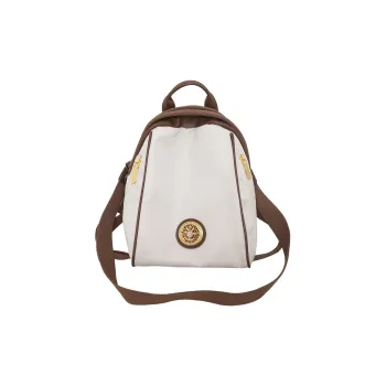 Parker Bear Nylon Spell PU Backpack Unisex Black White Gray Yellow