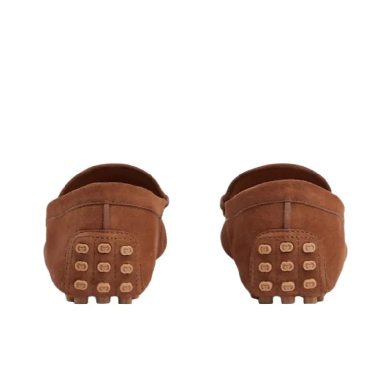 GUCCI Horsebit Beanie Shoes Men's Brown-3