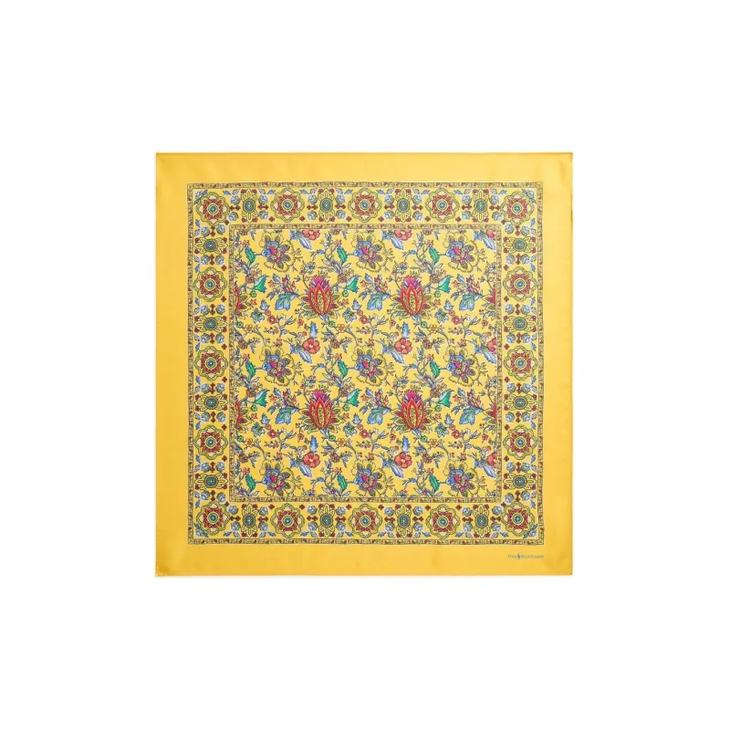 Polo Ralph Lauren Floral-print Mulberry-silk Pocket Square-0