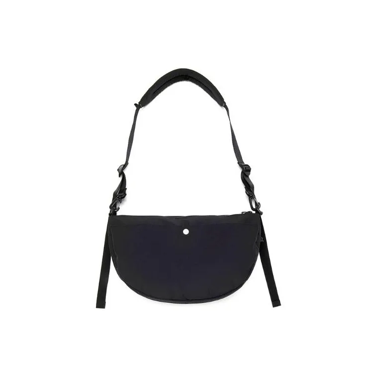 Lee Nylon Half Moon Hobo Bag Shoulder Bag Regular Unisex Black-1