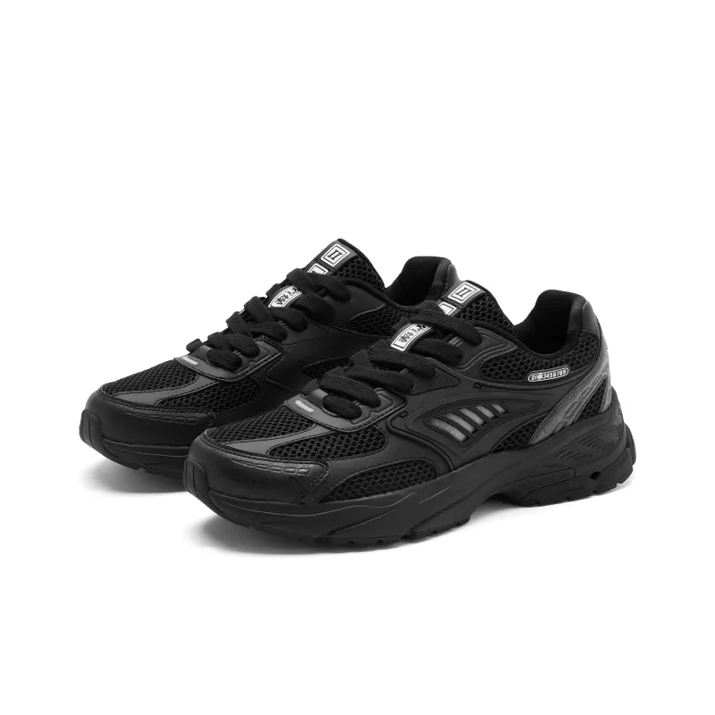 QIAODAN Kaiyuan 2.0 Abrasion Resistant Low Top Running Shoes Men's Black-2