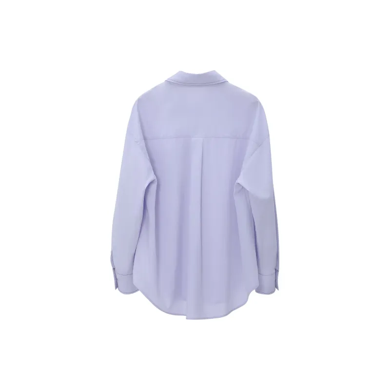 Fstudio Long Sleeved Shirts Women's Purple-1