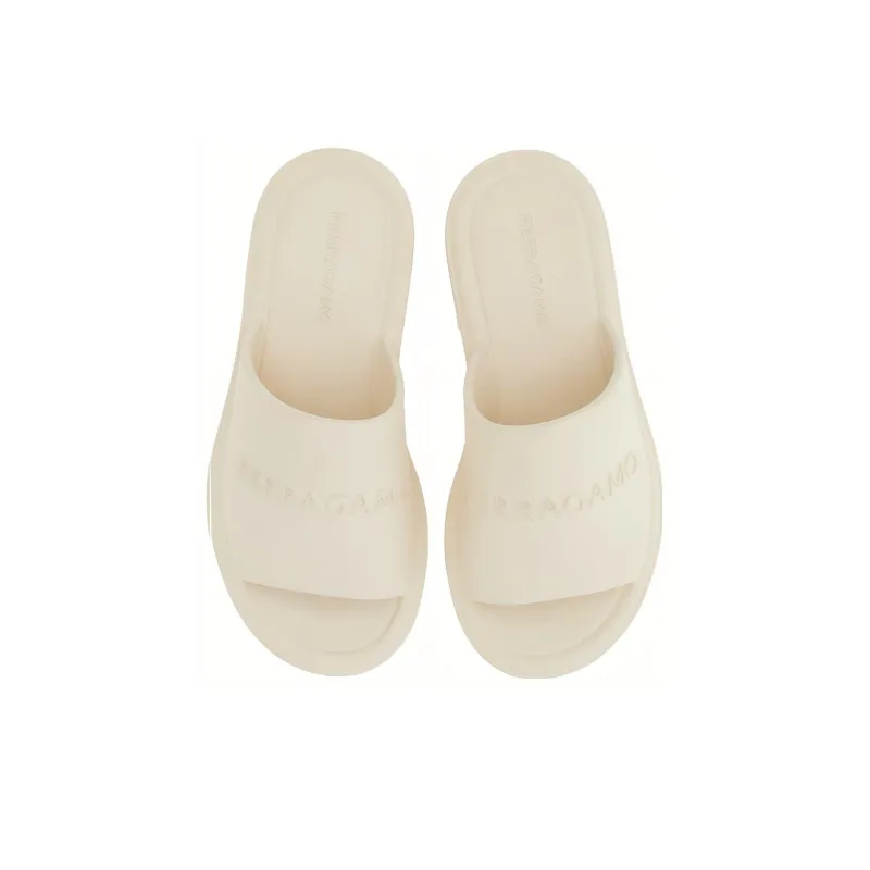 FERRAGAMO Logo-debossed Open-toe Slides-2