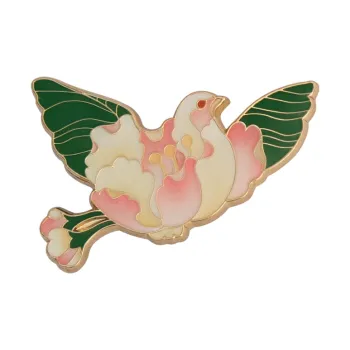 MAGGCOZONE Volunteer Army Brave Troops Marching Out Peace Dove Badge Brooch Accessories Merch Pendant Badges
