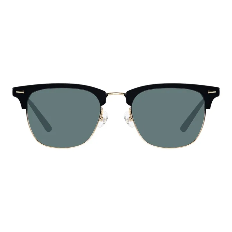 MUJOSH Astral Series Browline Half Rim Plate Sunglasses With UV400 UV Protection Unisex-10