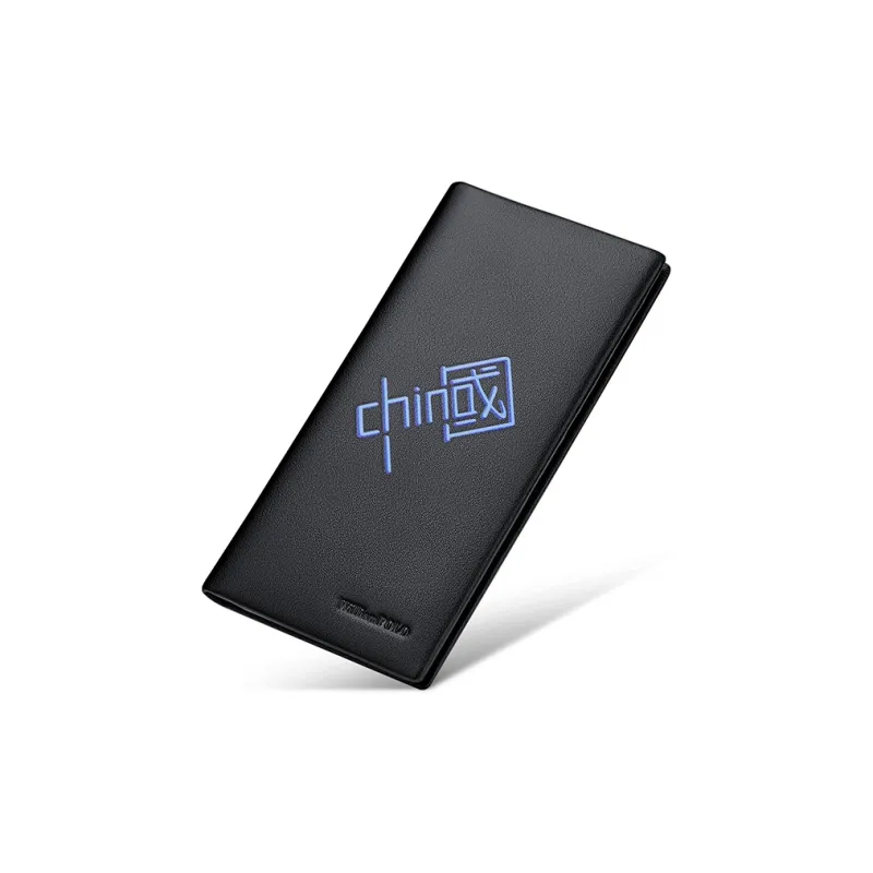 WilliamPOLO Top Grain Cow Leather Long/Cropped Wallet With Multiple Card Slots Money Clip Regular Men's Black-10