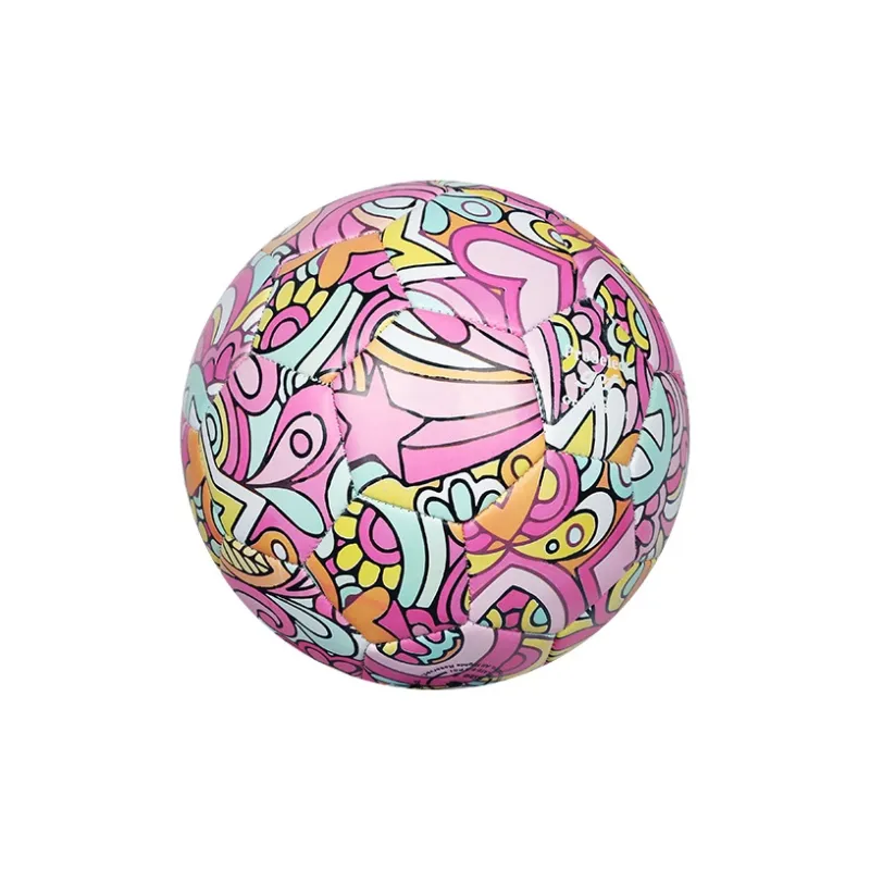 ProSelect Size 5 Ball Soccer PVC Machine Stitched Soccer Ball Unisex Pink Mood-2