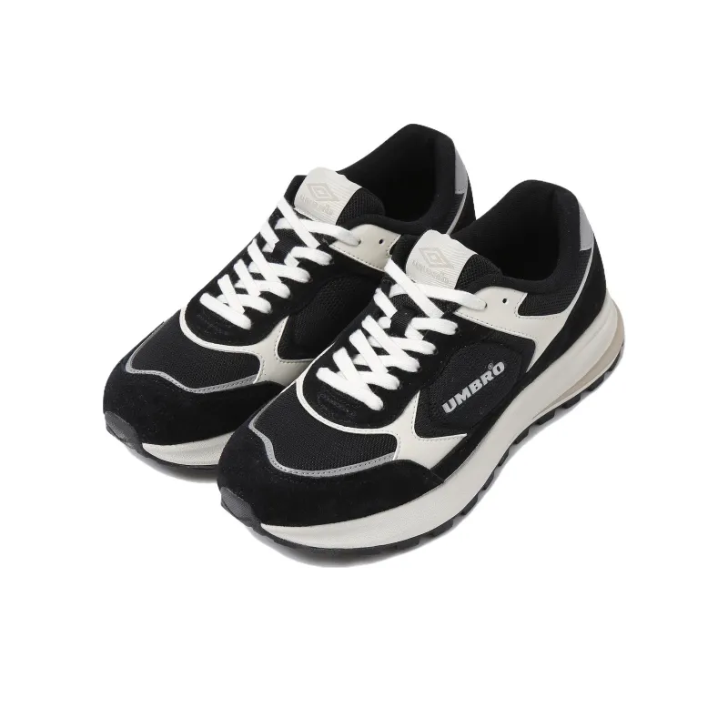 Umbro Hennesy Jogger Cushioning Wear-Resistant Low-Top Running Shoes Unisex Black White-1
