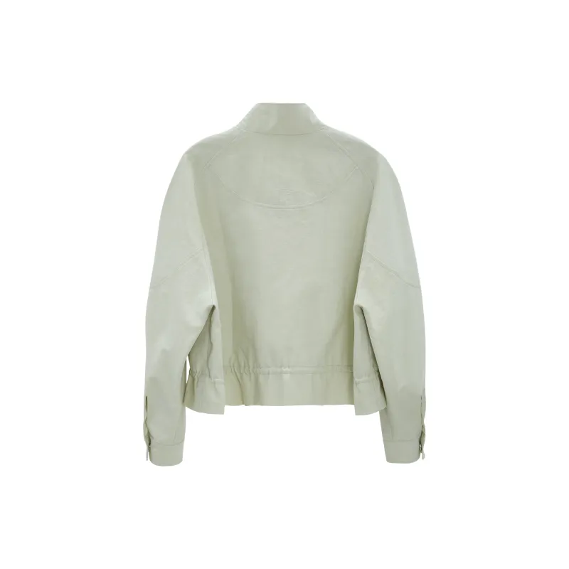 Fstudio Cropped Workwear Coat Women's Green-1
