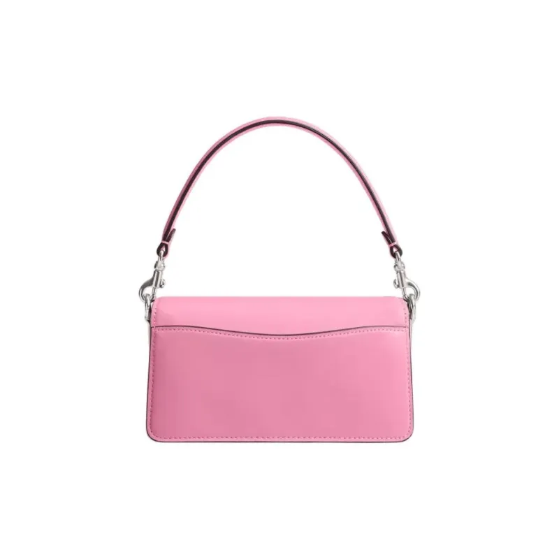 COACH Tabby Coated Canvas With Calfskin Portable Crossbody Bag, Shoulder Bag Trumpets Women's Bright Pink-2