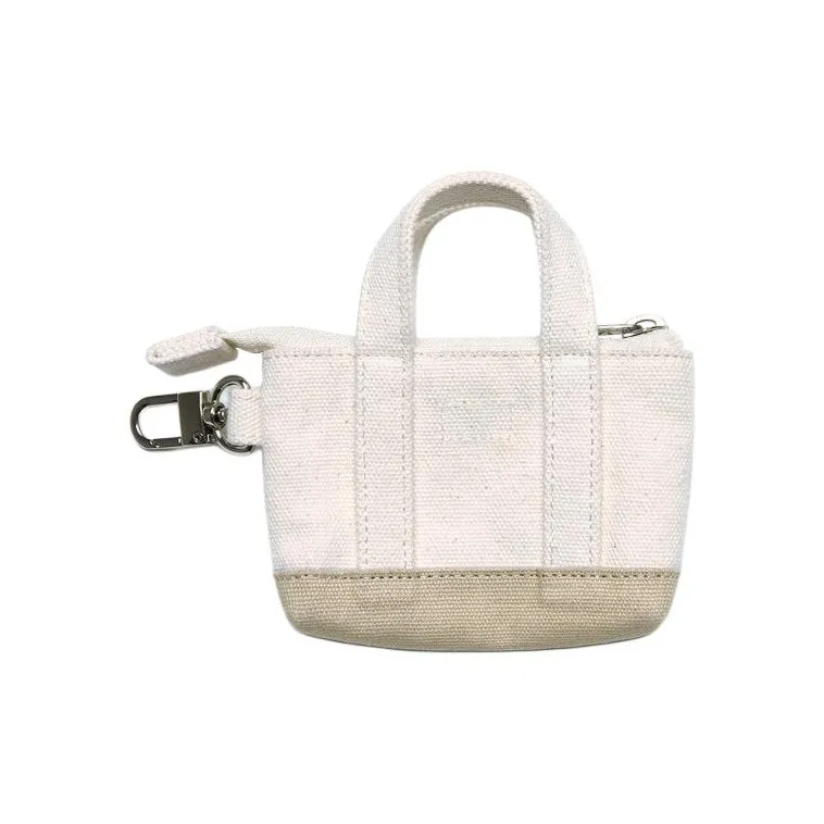 Lee Cotton Coin Purse Mini Unisex Beige-1