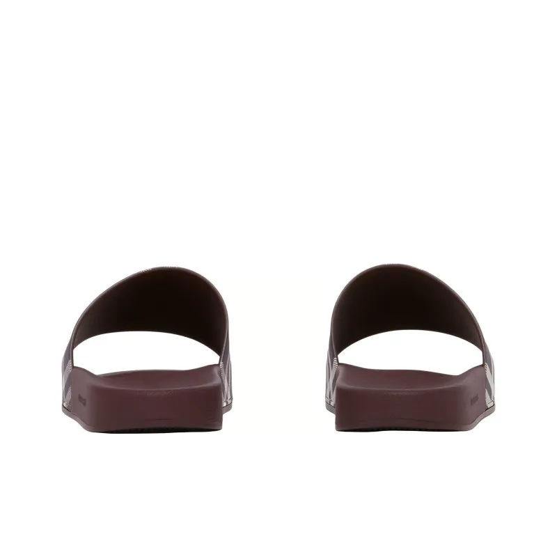 Burberry Slide Slippers Men's Dark Chestnut-4
