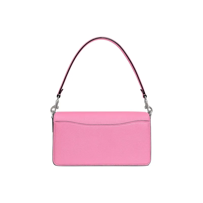 COACH Tabby Leather Hobo Bag Portable Crossbody Bag Shoulder Bag Women's Bright Pink-2