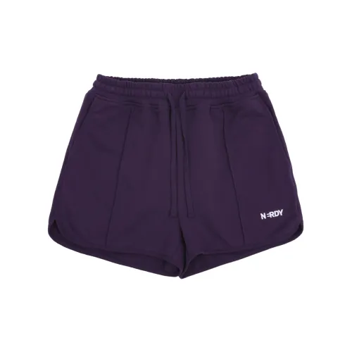 Nerdy Casual Shorts Unisex Dark Purple