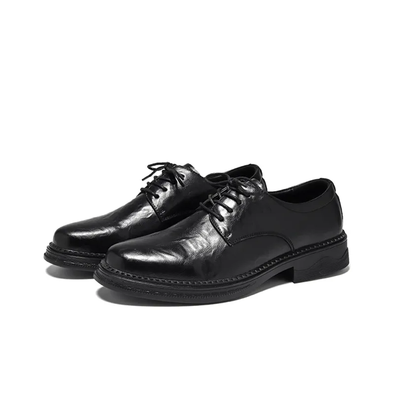 SHUPATE Dress Shoes Men Low Top Black/Brown-1