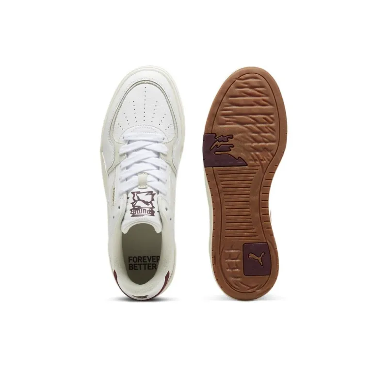 PUMA CA Pro Ripple Cushioning Wear Resistant Low Top Skateboard Shoes Unisex White-3