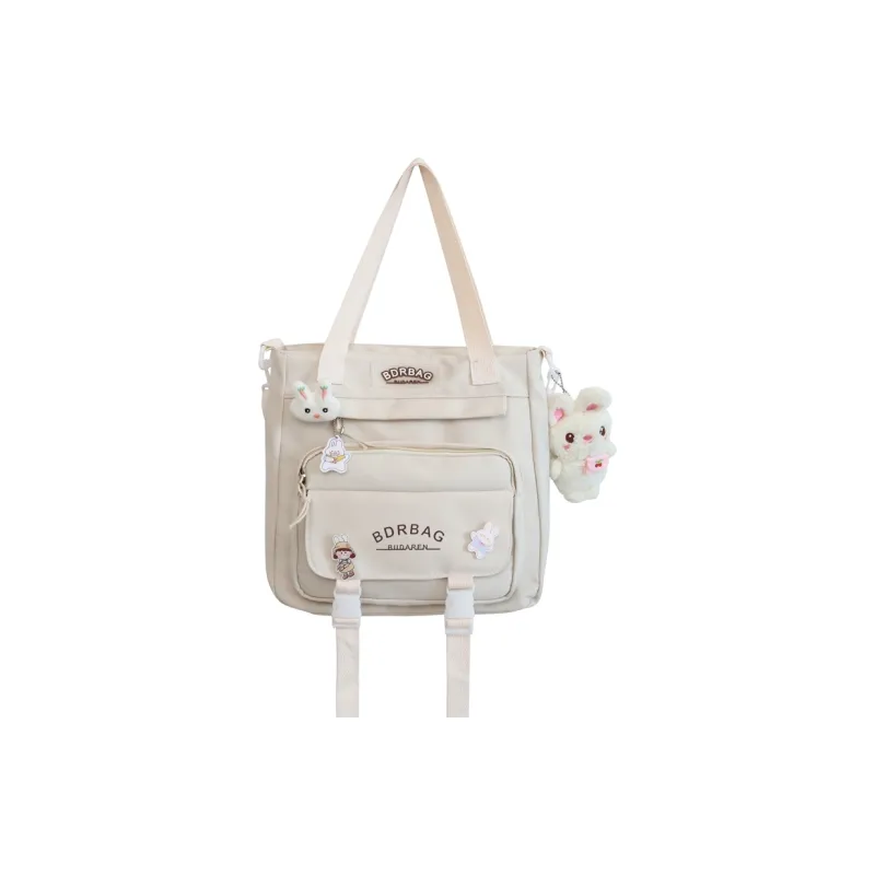 Parker Bear Nylon Shoulder Bag Backpack Handbag Backpack Regular Unisex Multicolor-0