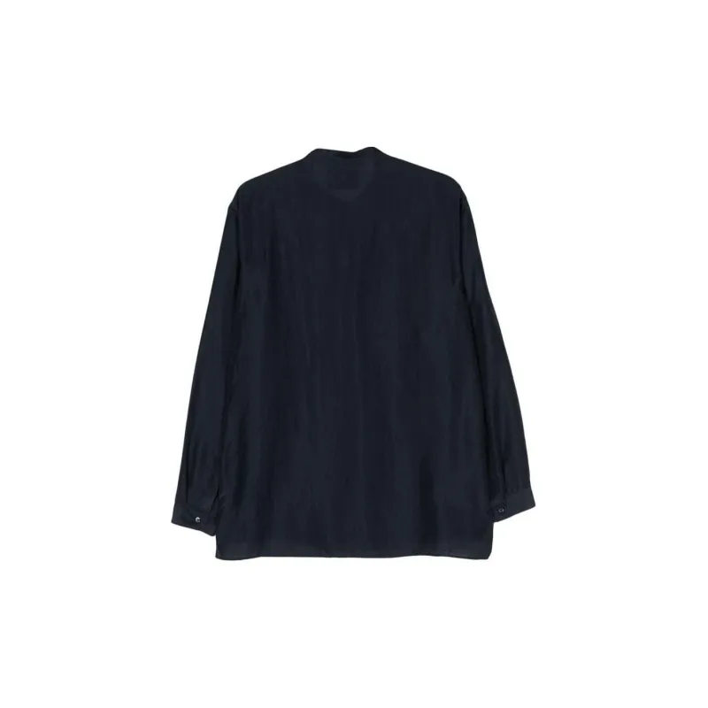 GIORGIO ARMANI Long-sleeve Silk Shirt-1