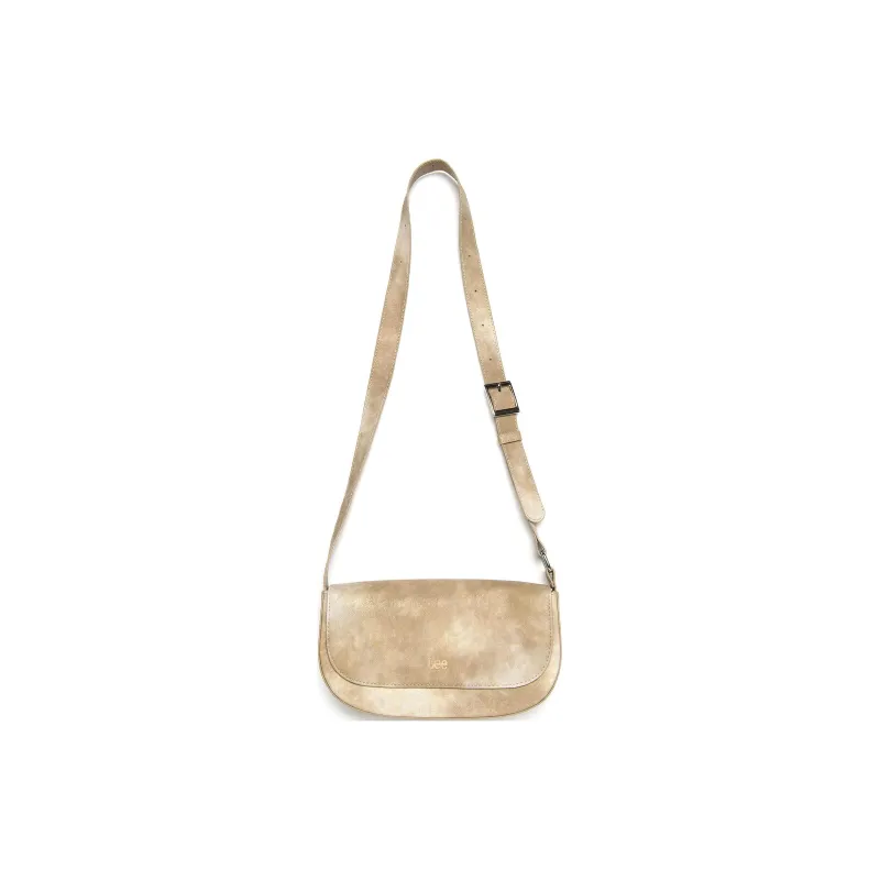 Lee Polyurethane Shoulder Bag Mini Unisex Beige-0