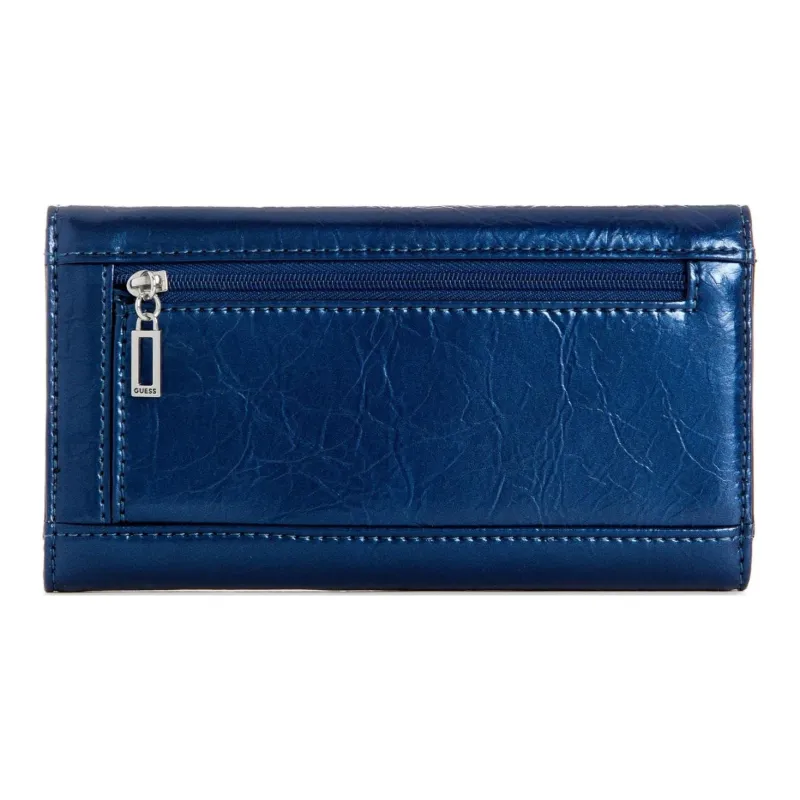 GUESS Artificial Leather Clutch Women's Marine Blue-1