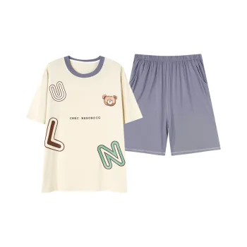 JinShaLa Pajama Set Men's Apricot