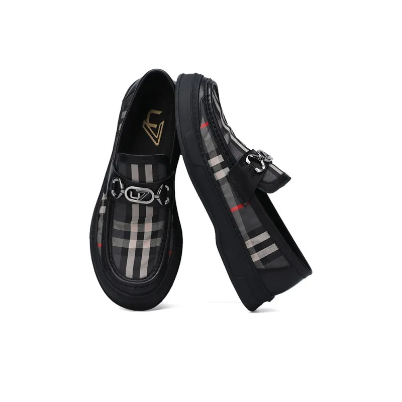 U7 Beanie Shoes Soft Sole Breathable Loafers Men's Black-1