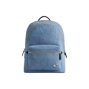COACH Charter Denim Panel With Calfskin Backpack Large Size Men's Indigo