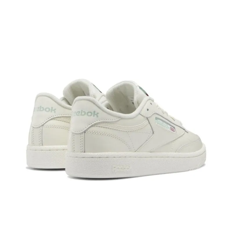 Reebok Club C 85 Anti Slip Wear Resistant Low Top Skateboard Shoes Women's Ecru-3