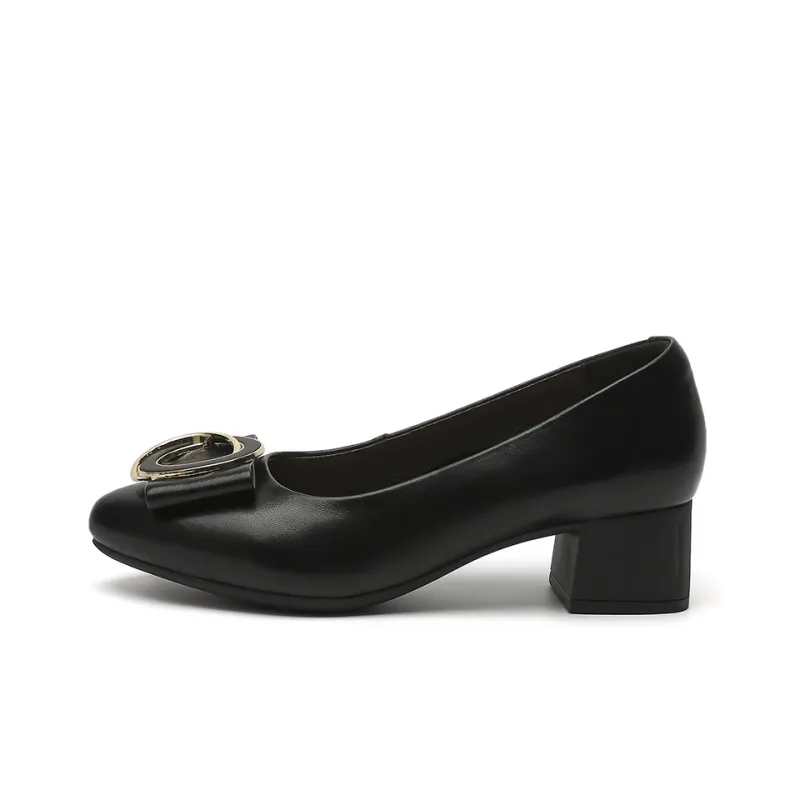 Rich Birds Top Grain Cow Leather Casual Single Shoes 4.5cm Women's-0