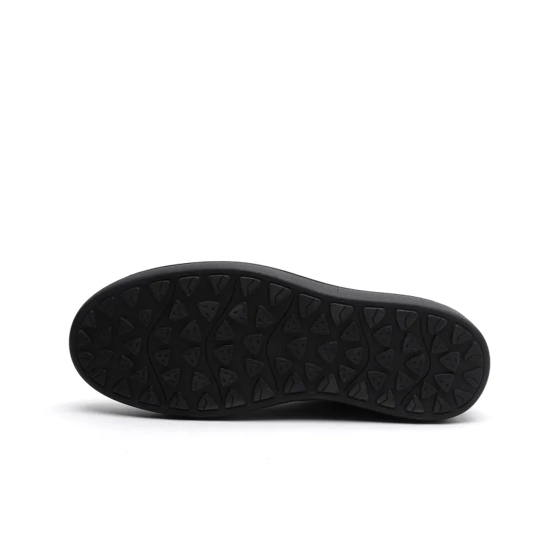 ELLE HOMME Low Top Stylish Skateboarding Shoes Men's Black-4