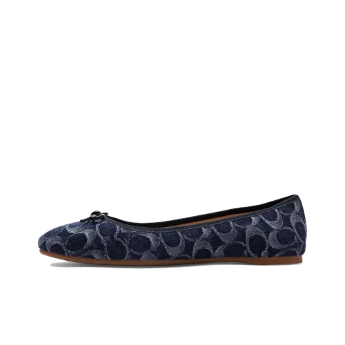 COACH Abigail Denim Ballerina Shoes