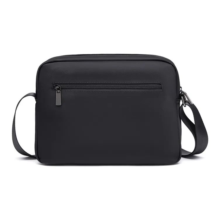 BISON DENIM Nylon Fabric Shoulder Bag Men's Black-2