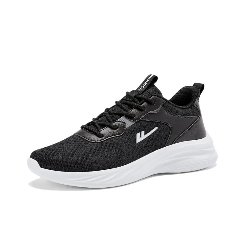 Warrior Breathable Lightweight Low Top Casual Running Shoes Men's Black-1