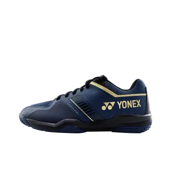 YONEX Anti Slip Wear Resistant Low Top Badminton Shoes Men's Navy Blue Gold