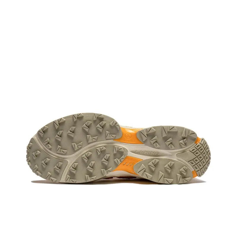 LiNing Cat Paw CRC Cushioned Wear-Resistant Slip-Resistant Low-Top Casual Shoes Unisex Yellow Rice-6