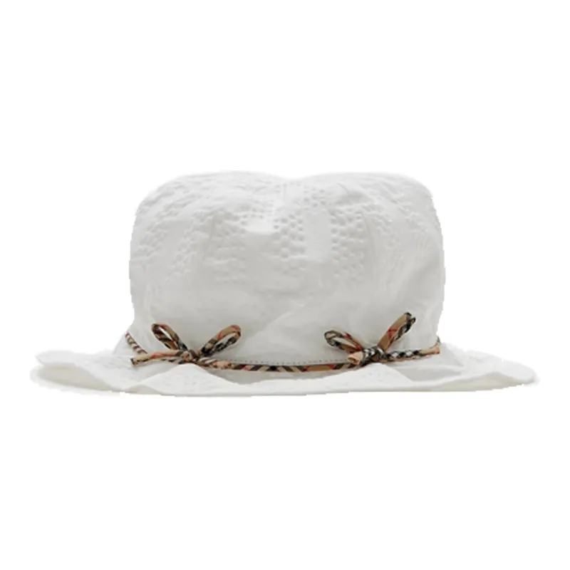 Burberry Cotton Bucket Hats Kids' White-0