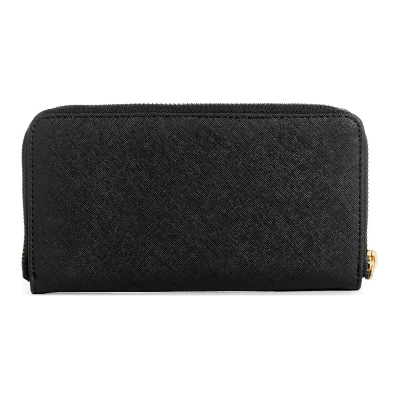 GUESS Artificial Saffiano Leather Wallet Unisex Black-1