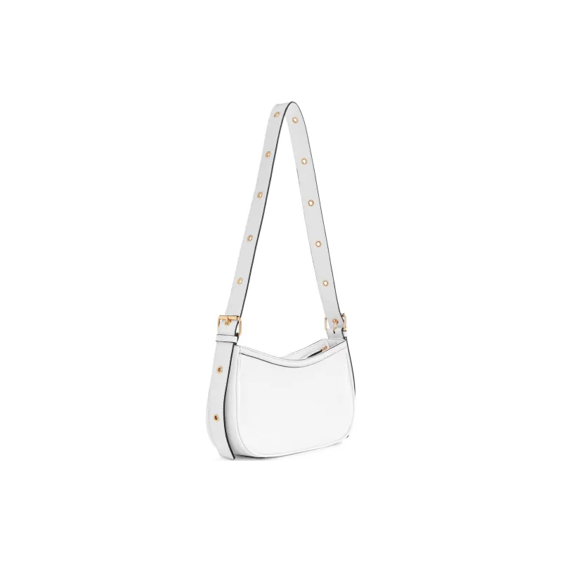 GUESS Patent Leather Bonded Leather Shoulder Bag Regular Women's White-1