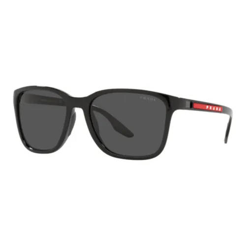 PRADA Rectangular Sunglasses Men's Black